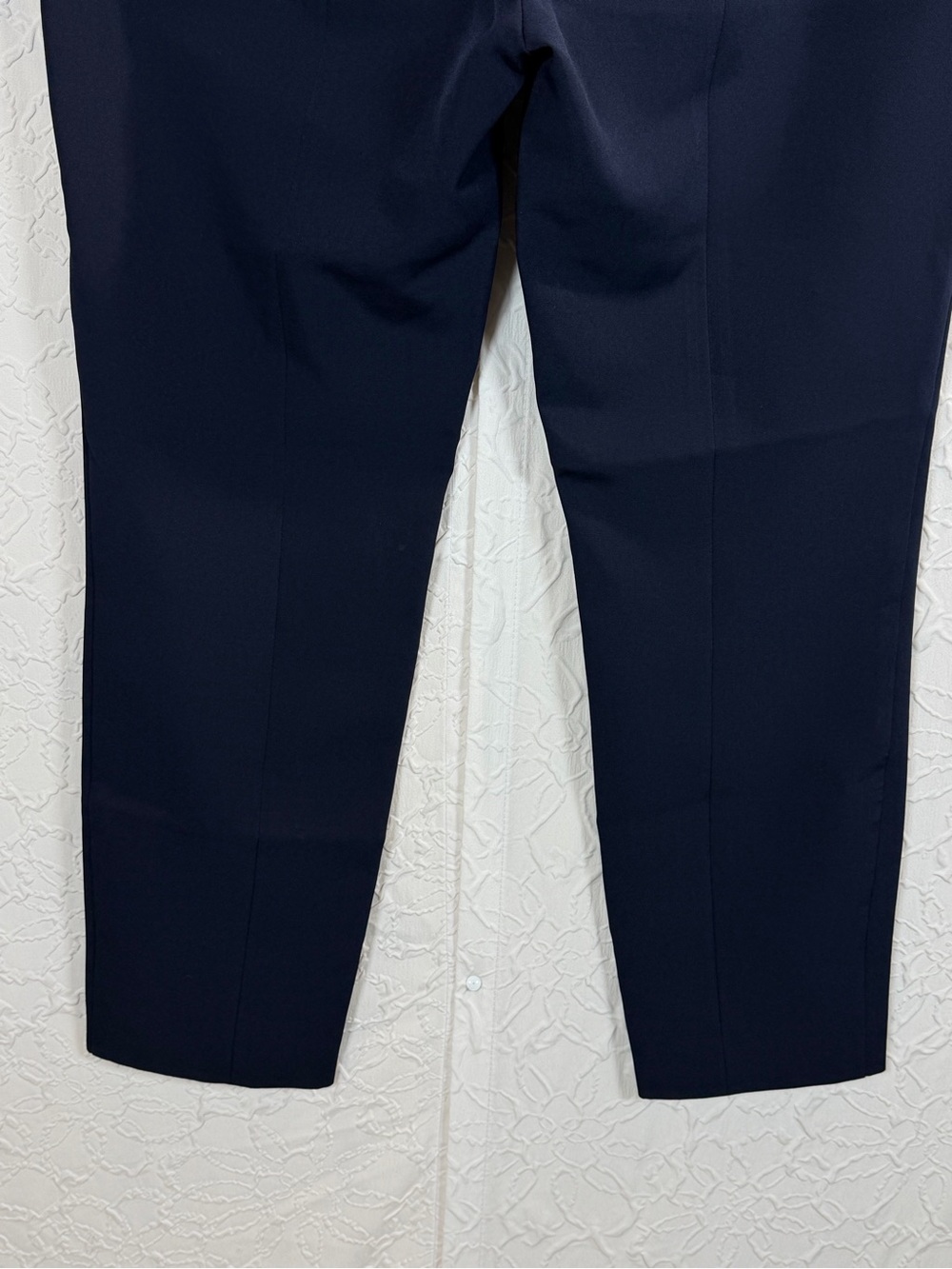 Adrianna Papell Navy D-Ring Slim Ankle Pants Stretch Trouser Navy Size 6 - Picture 6 of 12